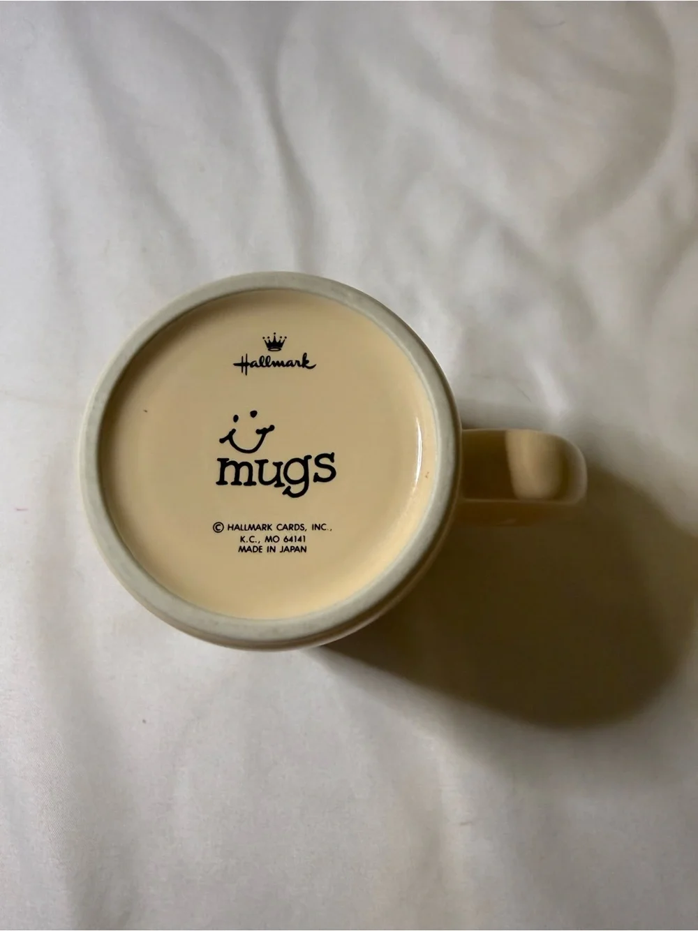 VTG Cream Teddy Bear Ceramic Coffee Mug